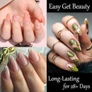 Soft Gel Short Almond Nail Tips, 600Pcs Clear Half Cover Salon Quality Nails
