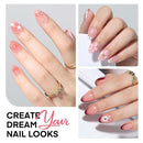 150Pcs Extra Short Almond Nail Tips, Pre-Etched Gel Tips in 15 Sizes