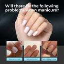 Extra Short Square Nail Tips, 192Pcs Clear Acrylic Half Matte False Nails